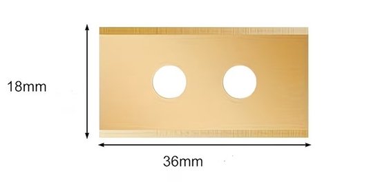 36x Robotmaaier Mesjes Titanium - Universeel Compatibel met Mammotion Luba 1 & 2 en Yuka - Dubbelzijdige Reservemessen - Extra Slijtvast & Duurzaam - Inclusief Schroeven van Merkloos	 — afbeelding 3