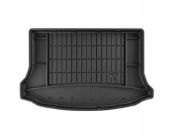 Premium Rubber Kofferbakmat met Organizer Functie – Geschikt voor VOLVO V40 II Hatchback 2012-2019 – Enkele laadvloer met thuiskomer – TPE Rubber – Hoge Rand 5 cm