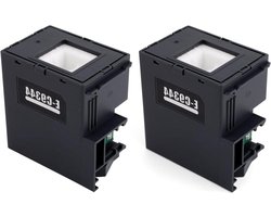 Inktonderhoudsdoos voor printers - 2 stuks - Vervangend onderdeel voor diverse EPSON modellen met Workforce en WF series - Hoge kwaliteit printkop onderhoud - Langdurige prestaties