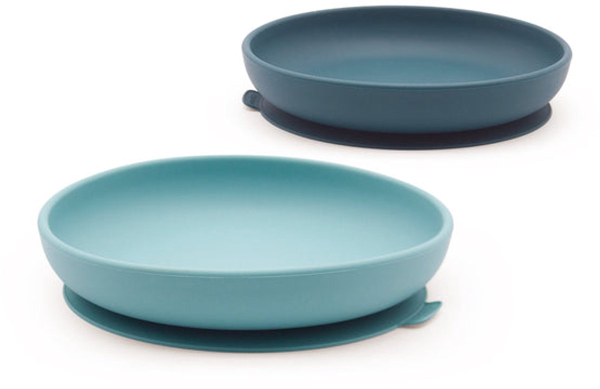 Ekobo - Siliconen kinderbordje - Anti-slip - Sterk - BPA-vrij blauw