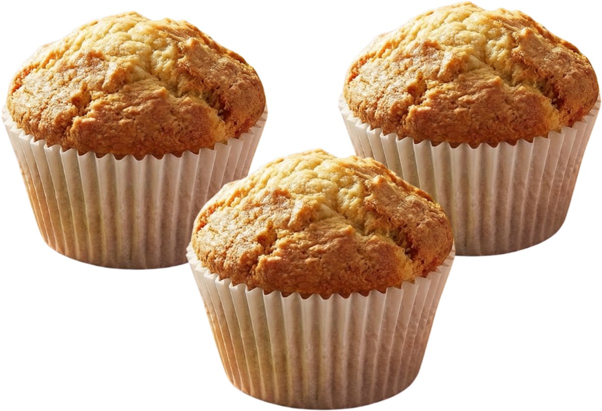 alpina Bakvormen Set 100 Stuks - Muffinvormen - Muffin en Cupcakes - Cupcake Vorm - Wit