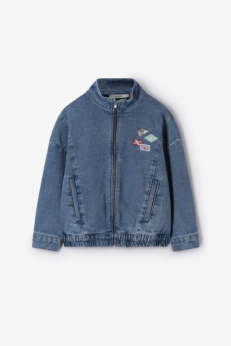 Sissy-Boy - Blauw denim bomber jack