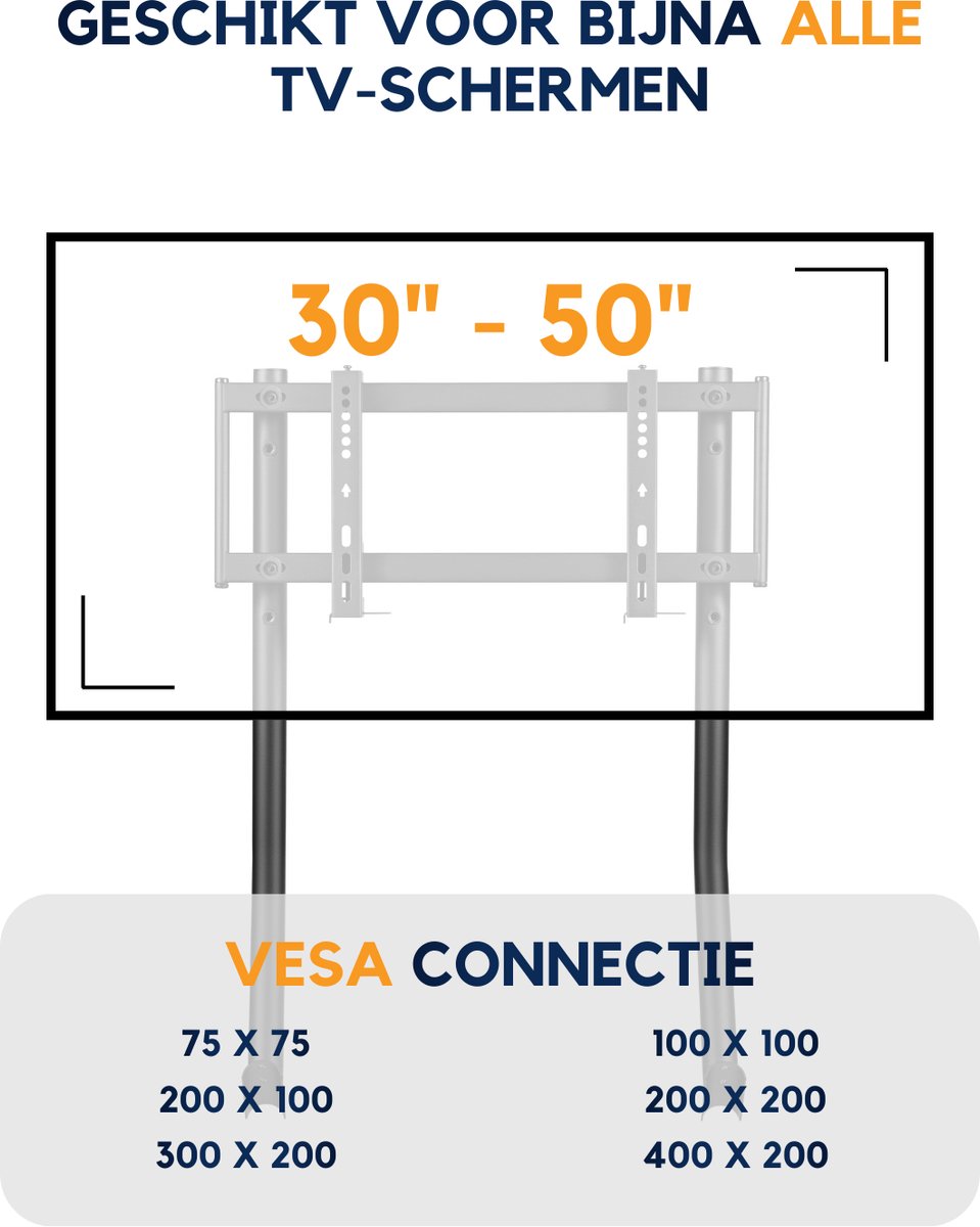 Ranqer Monitor Mount Racing Simulator Zwart - afbeelding 2