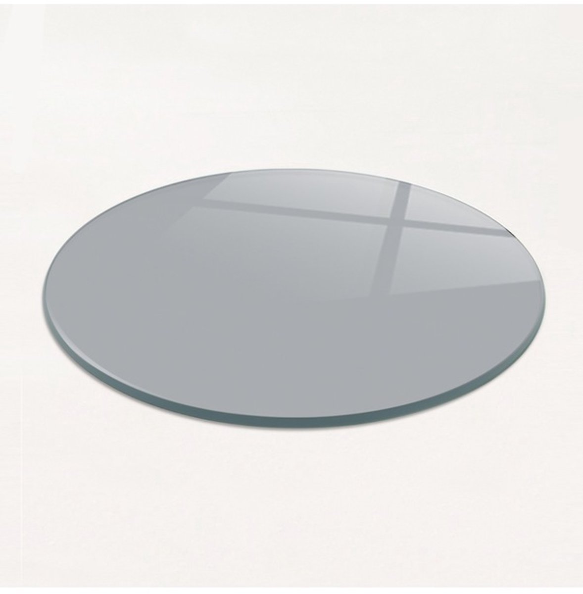 Gerookte Kleur Tempered GlasSnijplank Doorsnee 32 cm - Glassnijplank