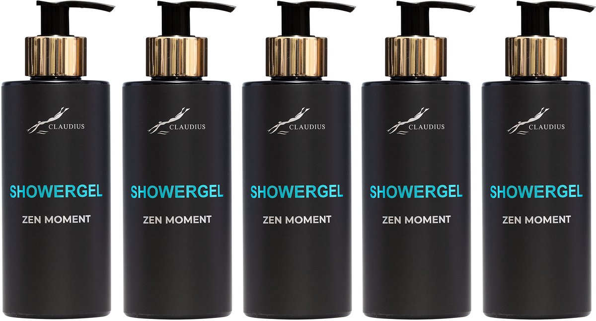 Showergel Zen Moment 300 ml - gouden pomp - 5 stuks