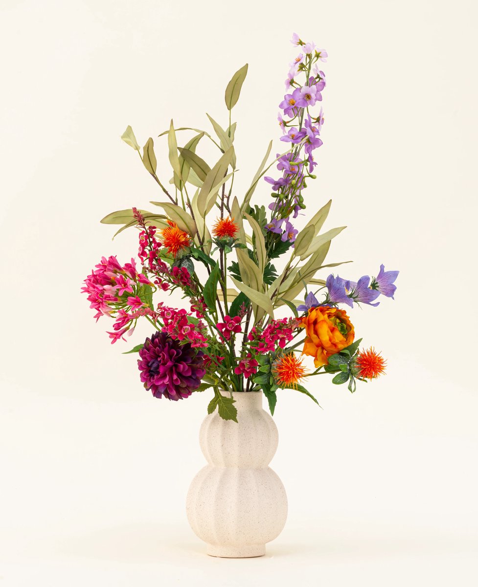 Easyplants | Zijden kunstbloemen boeket Colourful Svenski | Zijde | Nepbloemen | Colourful Svenski | Onderhoudsvrij | Kant-en-klaar