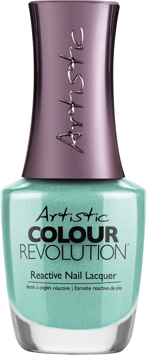 Artistic Nail Design Colour Revolution 'Mystic Green' (Zeegroen Metallic)