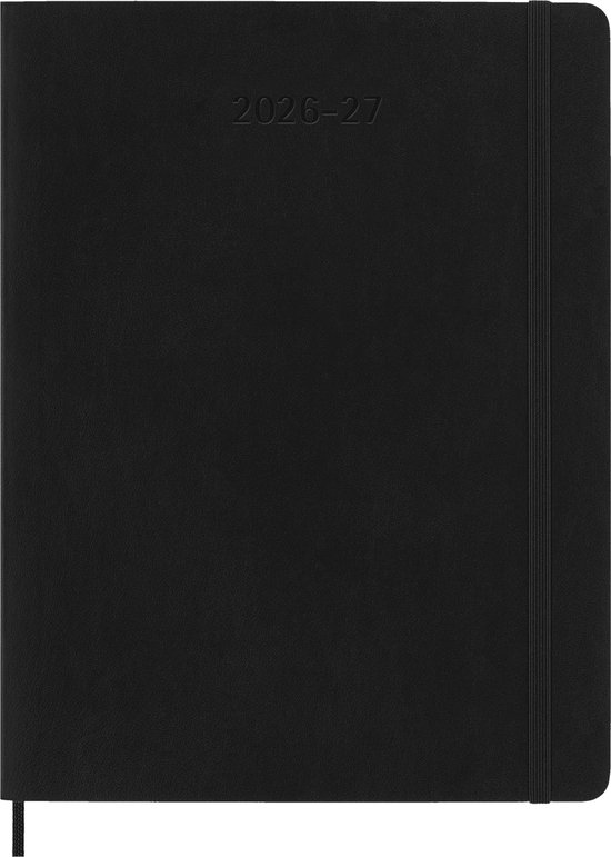 Moleskine 18 Maanden Agenda - 2026/27 - Wekelijks - XL - Zachte Kaft - Zwart