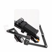 Voltano Vouwslot ART2 Pro - Zwart - 120 CM - Extra Lang - Met Framehouder / Bevestiging - ART** Fatbike Slot / Fietsslot