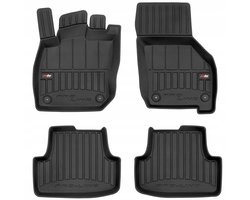 Frogum 3D Rubberen Vloermatten Set – Geschikt voor VOLKSWAGEN Golf VIII vanaf 2019 – Ook voor Mild Hybrid (mHEV) – 4-delig – TPE Premium Kwaliteit – Extra Hoge Rand 6 cm – Geurloos – Zwart