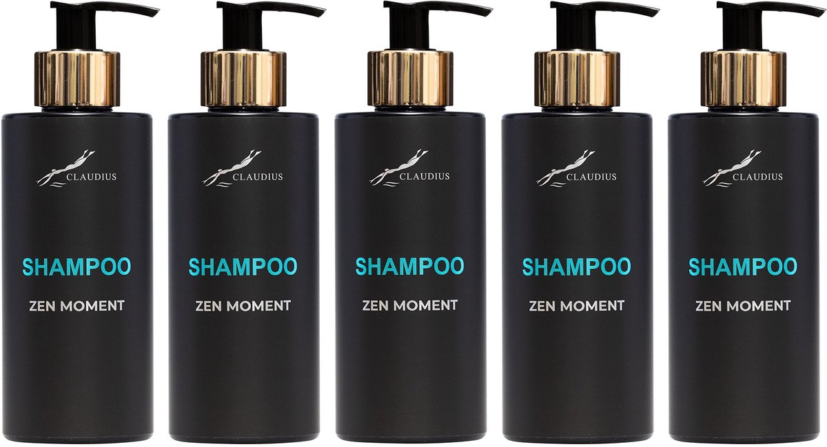 Shampoo Zen Moment 300 ml - gouden pomp - 5 stuks