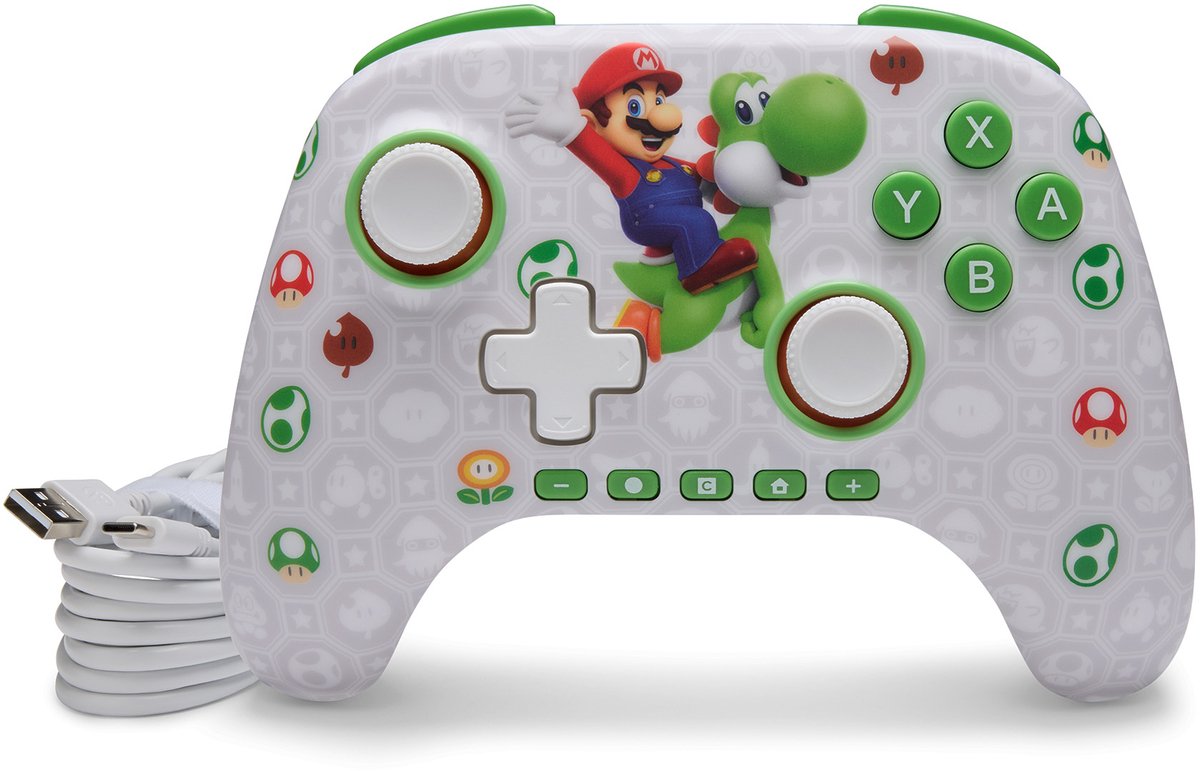 PowerA Draadloze Controller - Nintendo Switch - Mario & Yoshi – foto 6