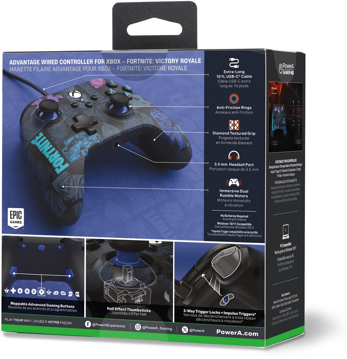 PowerA Bedrade Controller - Xbox Series X|S - Fortnite Victory Royale - 3m USB-kabel – foto 7