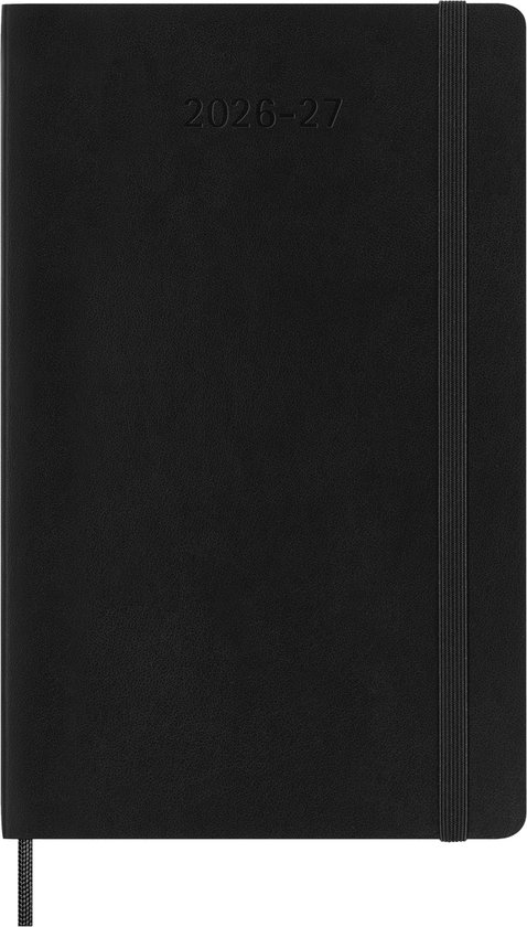 Moleskine 18 Maanden Agenda - 2026/27 - Wekelijks - Large - Zachte Kaft - Zwart