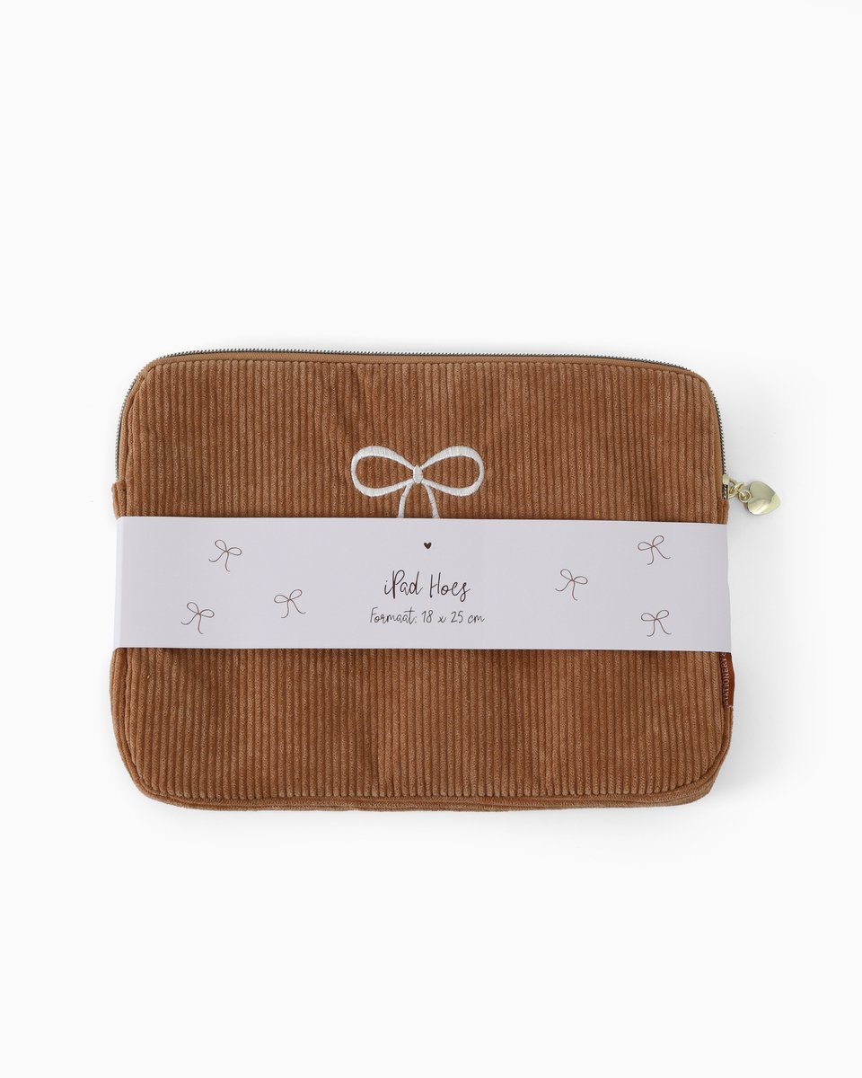 Ipad hoes Caramel Strik | Tablethoes Camel Rib 11 inch | Stationery & Gift
