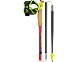 Leki | Ultratrail FX.One | Trailrunning Poles | Carbon | Bright Red / Violet / Neon Yellow | 120 -