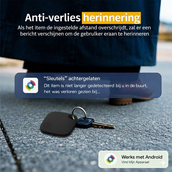 Android Tracker- 2 stuks - Smart Tracker - Bluetooth Tracker - Real ...