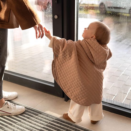 Gewatteerde Reisponcho voor Baby en Peuter - Veilig voor Autostoel en Kinderwagen — afbeelding 2