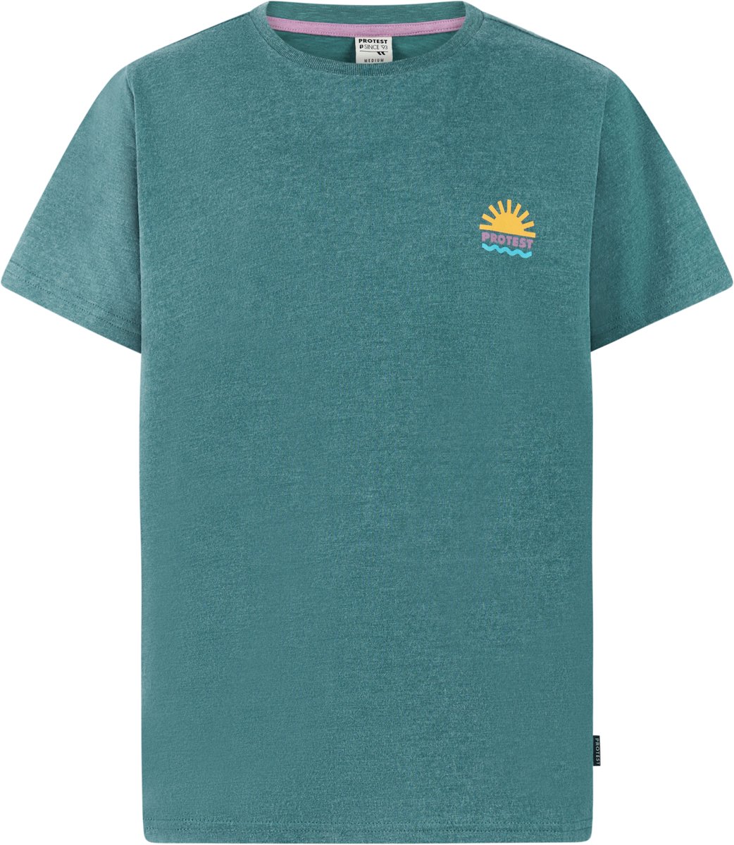 Protest PRTVarzo JR T-shirt Jongens Korte mouwen Normale pasvorm Crème Turquoise