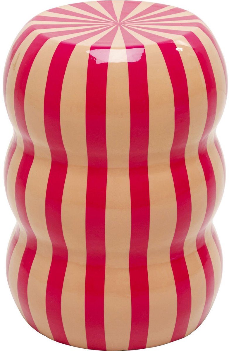Bijzettafel Candy Ø30cm roze en beige Kare Design