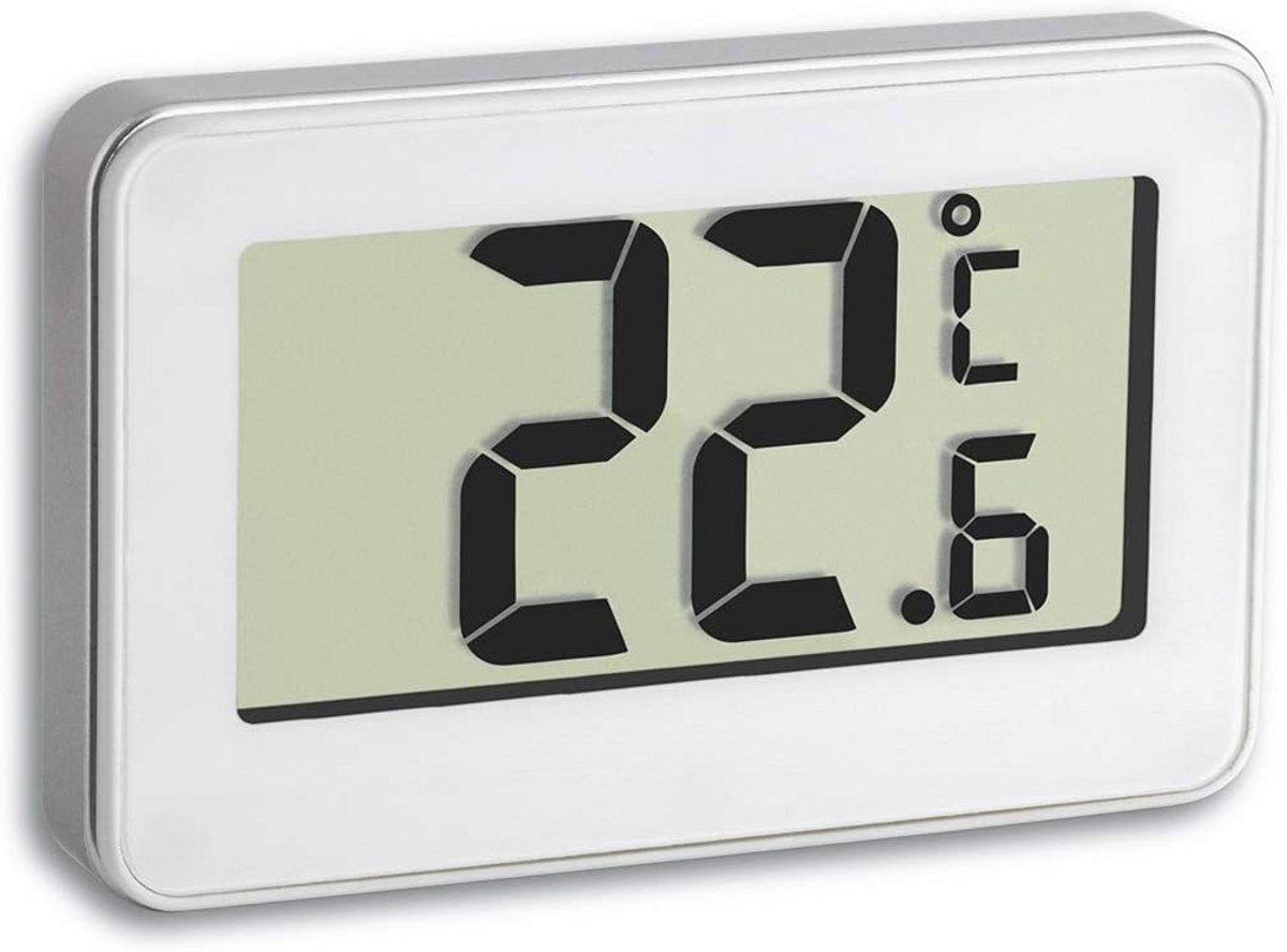 Digitale thermometer voor koelkast en kamer met groot display en magneet