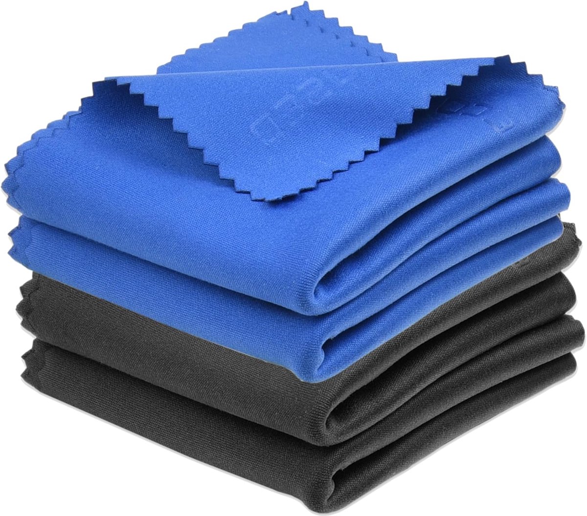 XXL Microvezeldoek 46x46 cm - 4 Stuks - Ultra Zacht & Pluisvrij - Streeploos & Krasvrij - Voor Scherm Schoonmaken, Bril, Glas, Spiegel en Auto Oppoetsen