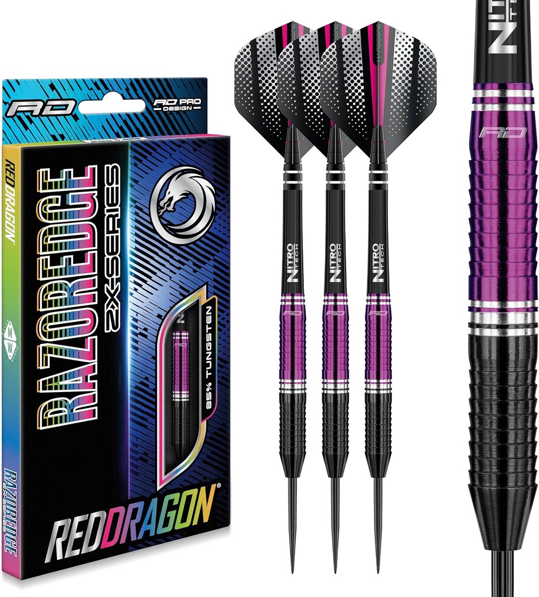 Professionele Tungsten Dartpijlen (22, 24 of 26 gram) met Flights en Shafts