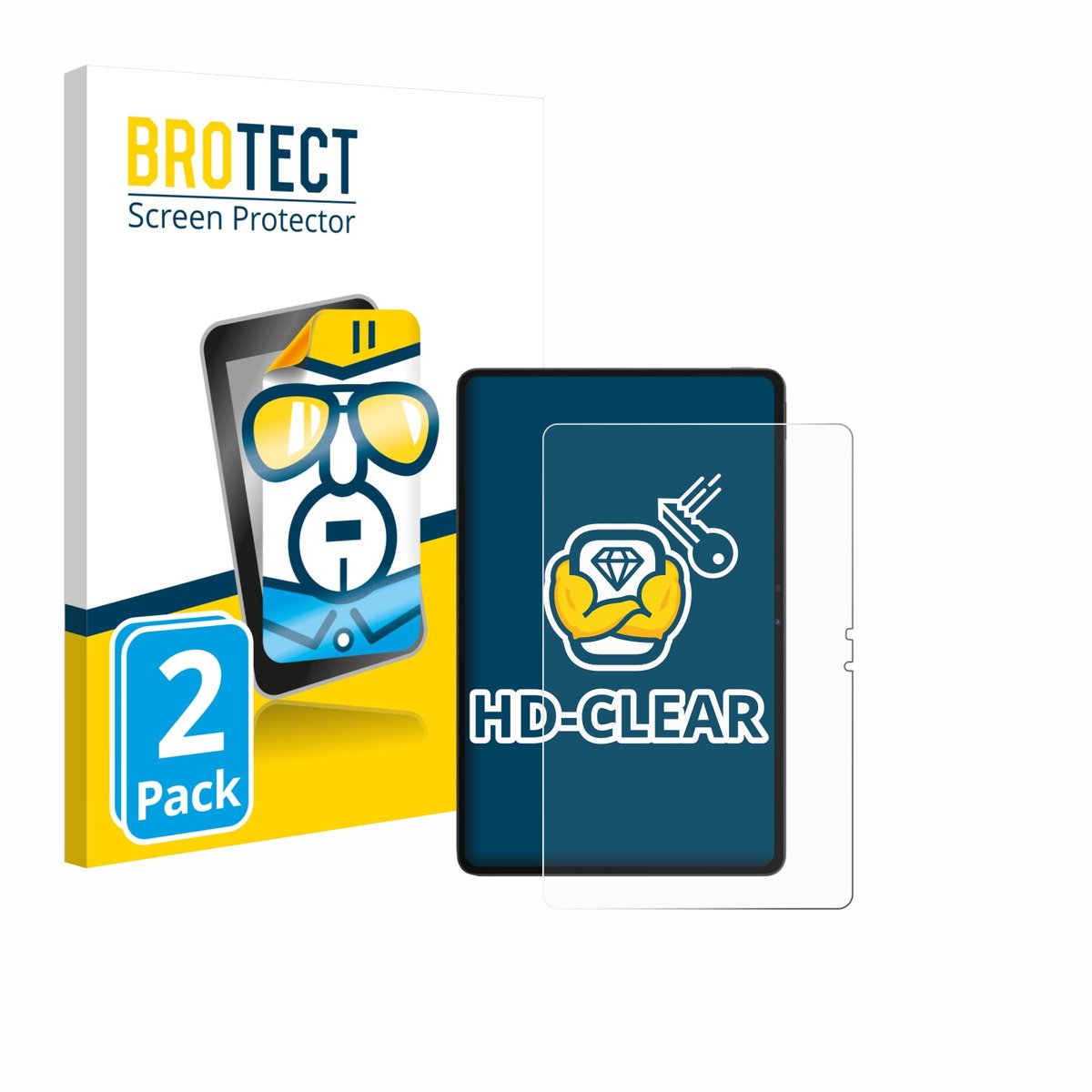 BROTECT - Screenprotector voor Blackview MEGA 3 - Folie Beschermfolie transparant 2 Stuks