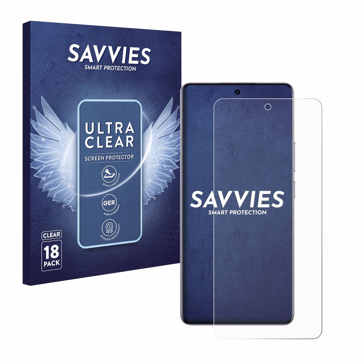 Savvies - Screenprotector voor realme 15 Pro - Folie Beschermfolie transparant 18 Stuks