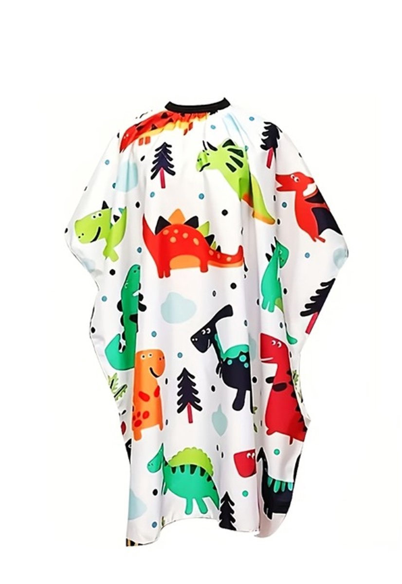 Kapmantel - Kappersmantel - Kappersschort Waterproof - Kinderen - Dinosaures
