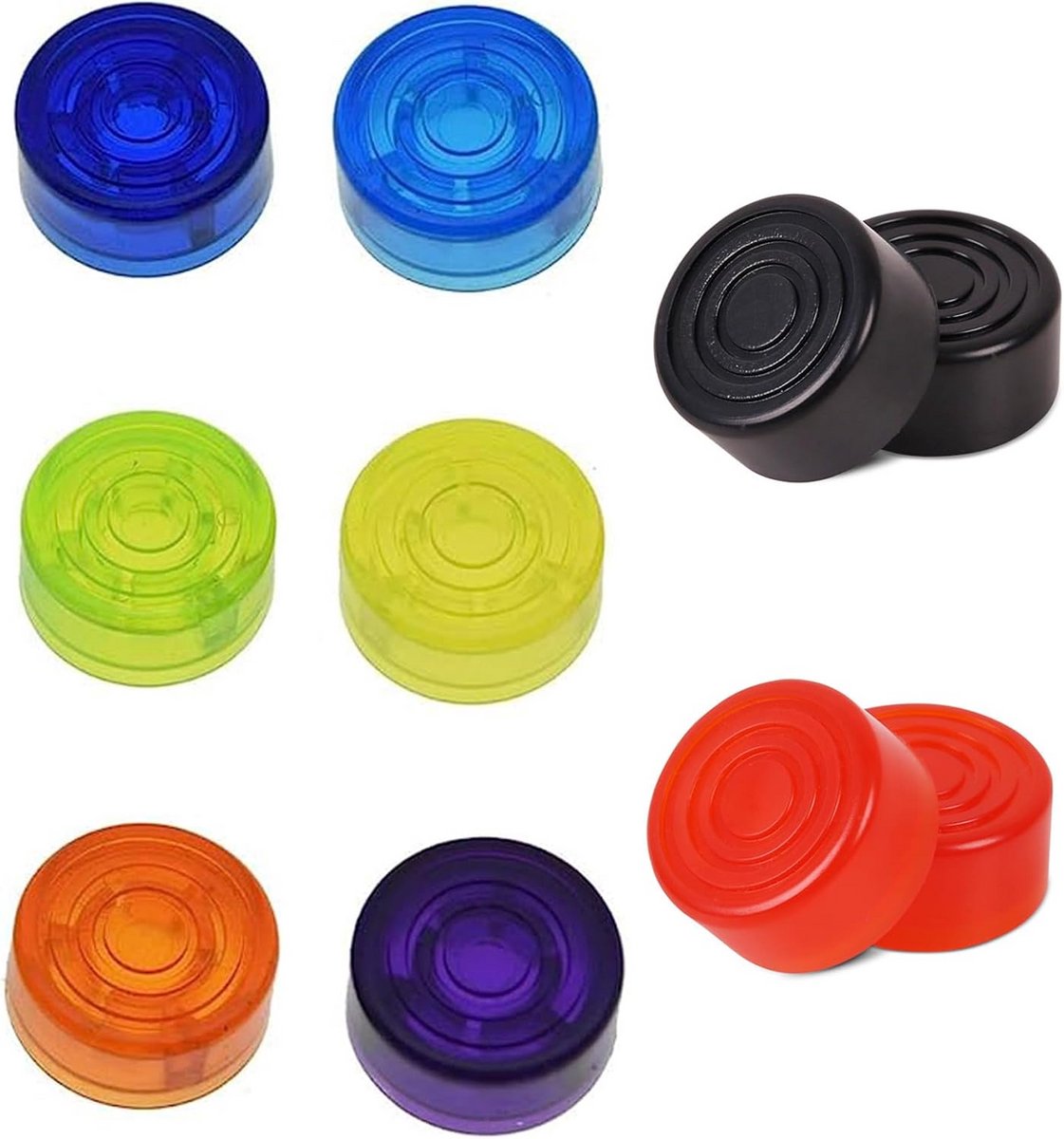 10 Stuks Universele Gitaar Effectpedaal Knoppen - Multicolor Voetschakelaar Toppers