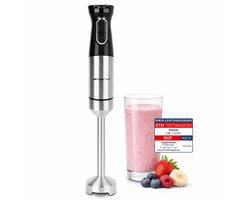 Emerio Staafmixer 1000W - Regelbare Snelheid - HB-132381 Zwart / RVS