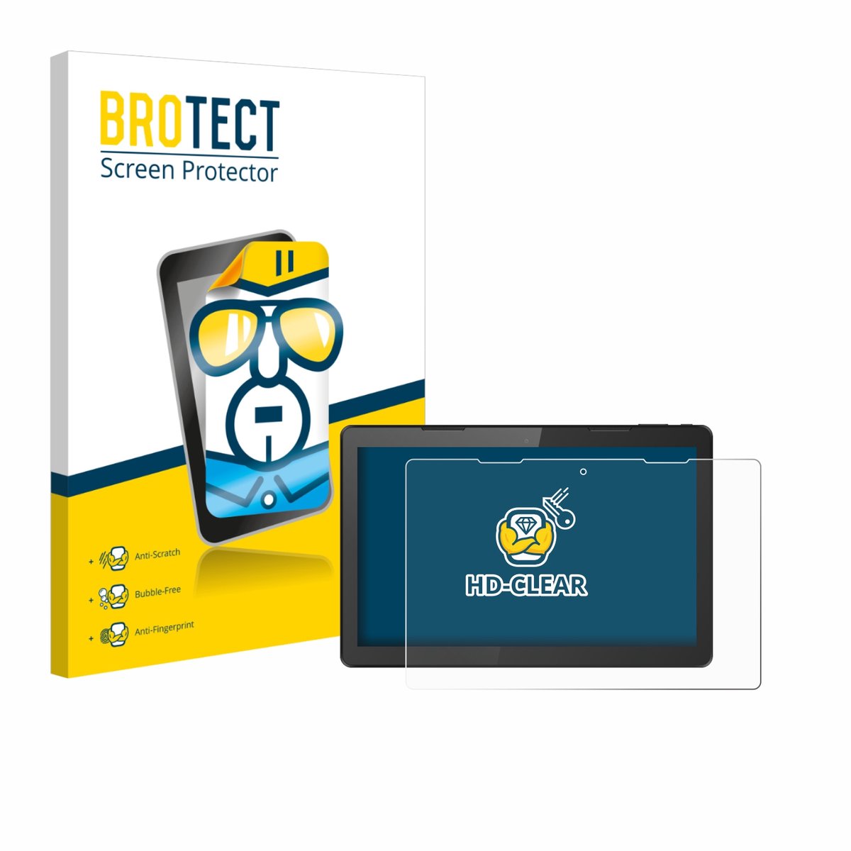 BROTECT - Screenprotector voor Hannspree Pad 13.3" Zeus 3 - Folie Beschermfolie transparant