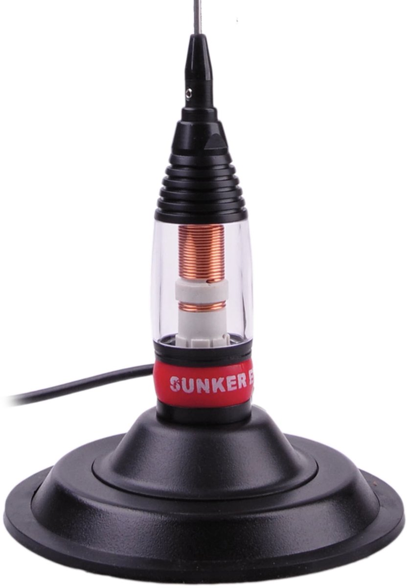 27mc antenne met robuuste 15cm PL magneetvoet