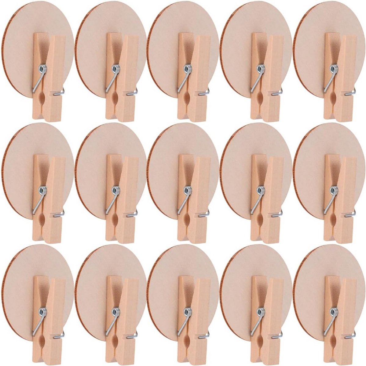 Mini Houten Clips - 24 Stuks voor Fotografie en Creatieve Decoratie