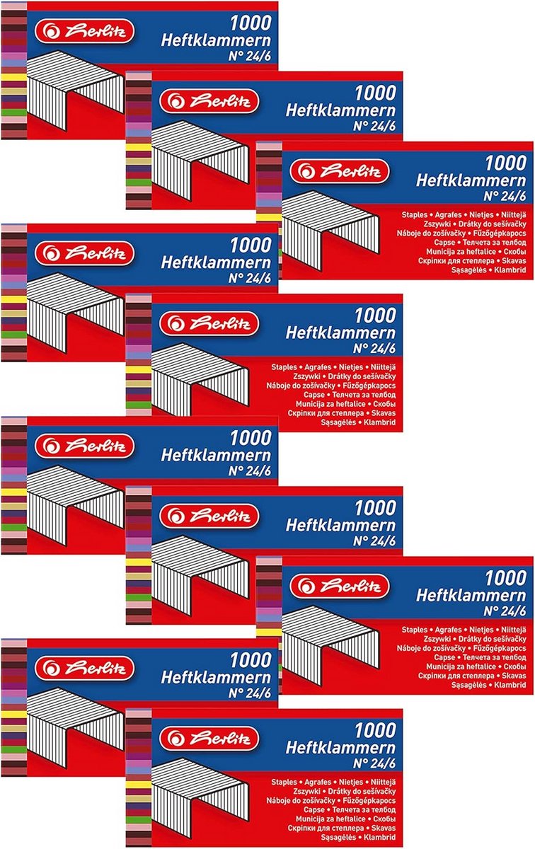 Herlitz Nietjes 24/6 Verzinkt Metaal