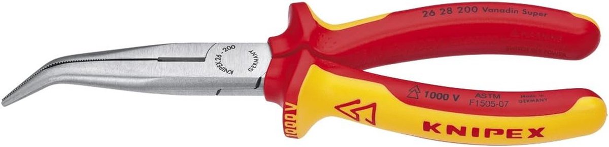 Langneus Tang met Snaar Knipsel 40° Hoek Geïsoleerd 1000V