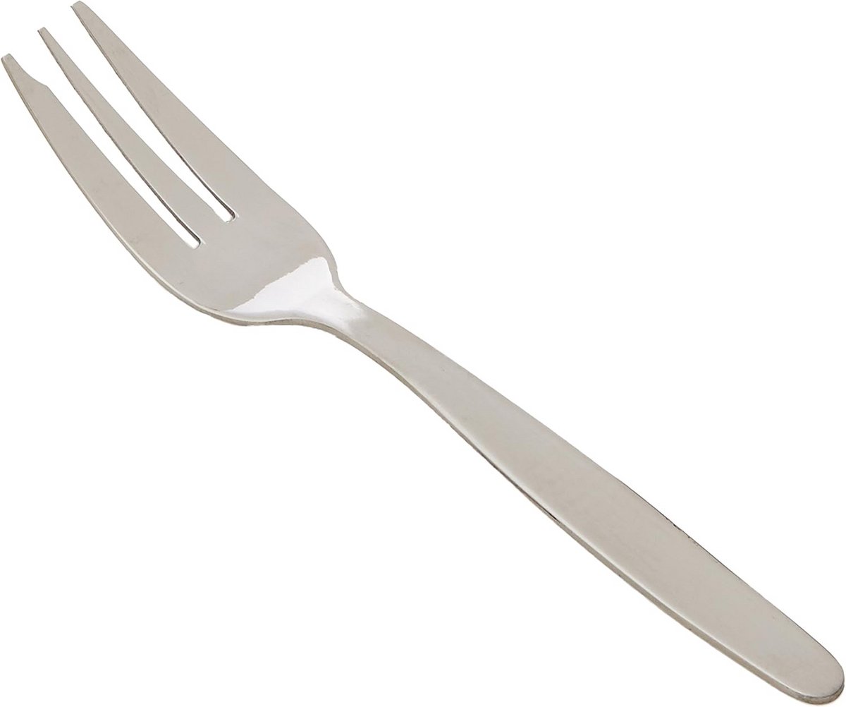 Taartvorken roestvrij staal 13,5 cm 3 stuks - zilveren dessertlepel set