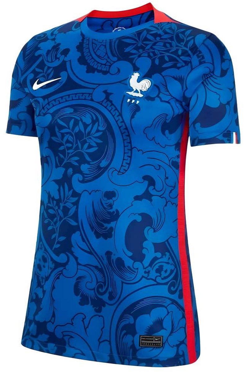 787x1200.jpg Nike Frankrijk FFF Dames shirt Maat L - Afbeelding 1