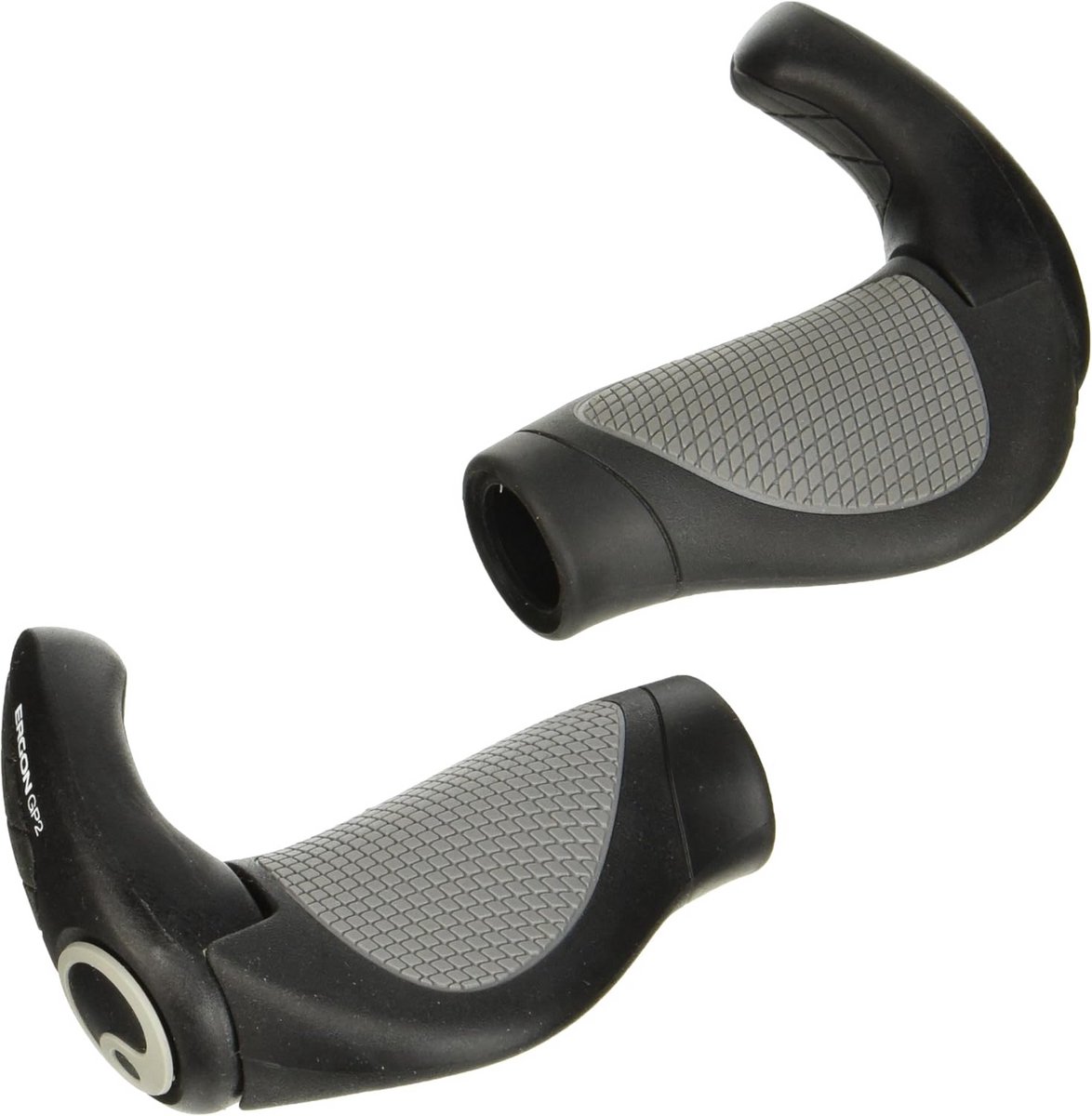 Ergonomische Fietsstuurhandvatten met Geïntegreerde Bar Ends voor Mountainbike en Touring - Zwart, Maat L
