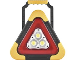 AMA® Gevarendriehoek - Verbanddoos Auto - Veiligheidshesjes - Oplaadbaar - 4x27x25cm - Geel/Zwart/Rood