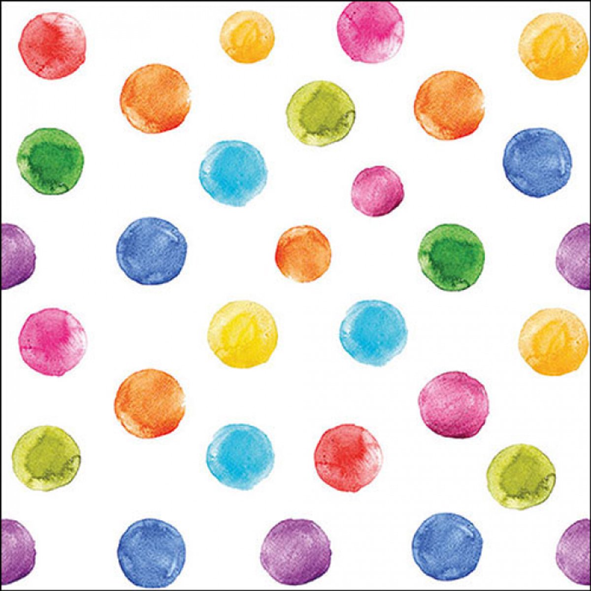 Ambiente Servetten 20pcs / 33 x 33cm, Polka dots white