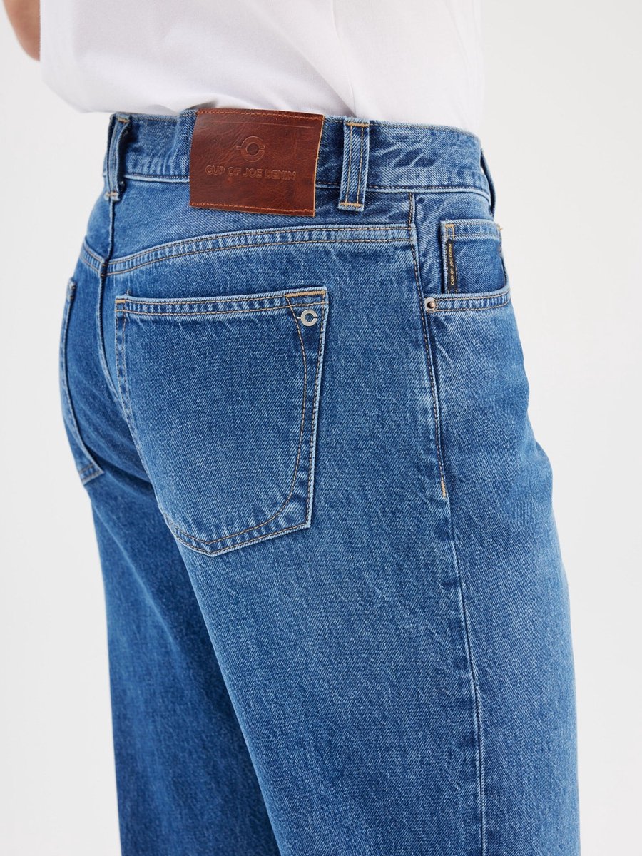 COJ - NEO - Heren Relaxed Straight fit Jeans - Medium Blue