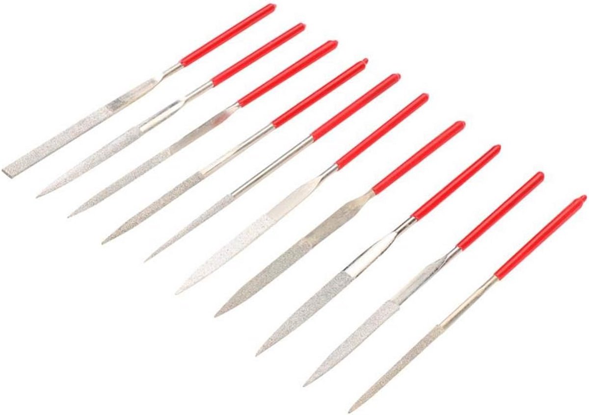 Set van 10 Gitaar Vijlen voor Frets en Brug Zadels - Instrument Reparatie Tool
