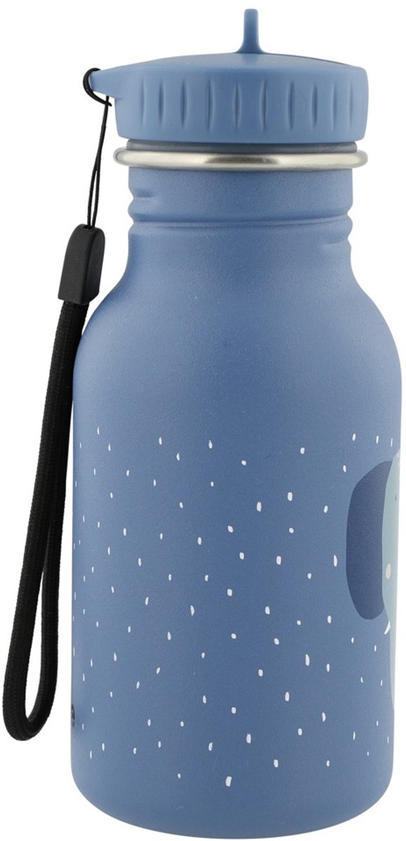 Trixie Thermos Drinkfles - Mrs. Elephant - RVS Waterfles voor kinderen - Lekvrije Fles - 350ml - Blauw van Trixie — afbeelding 4