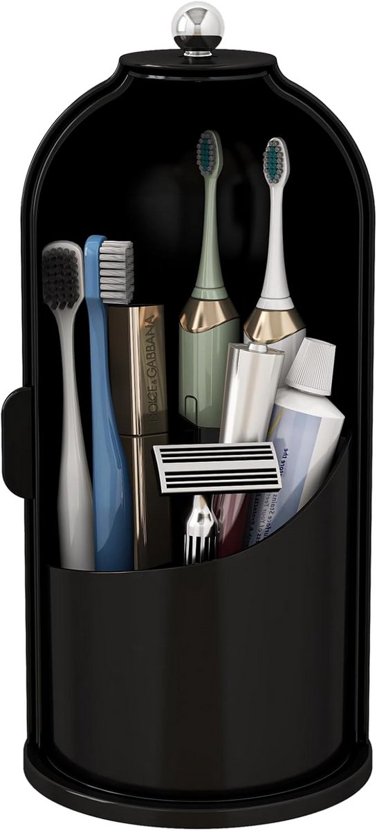 Draaibare Make-up Organizer met Deksel - Stofdichte Cosmetica Opbergdoos