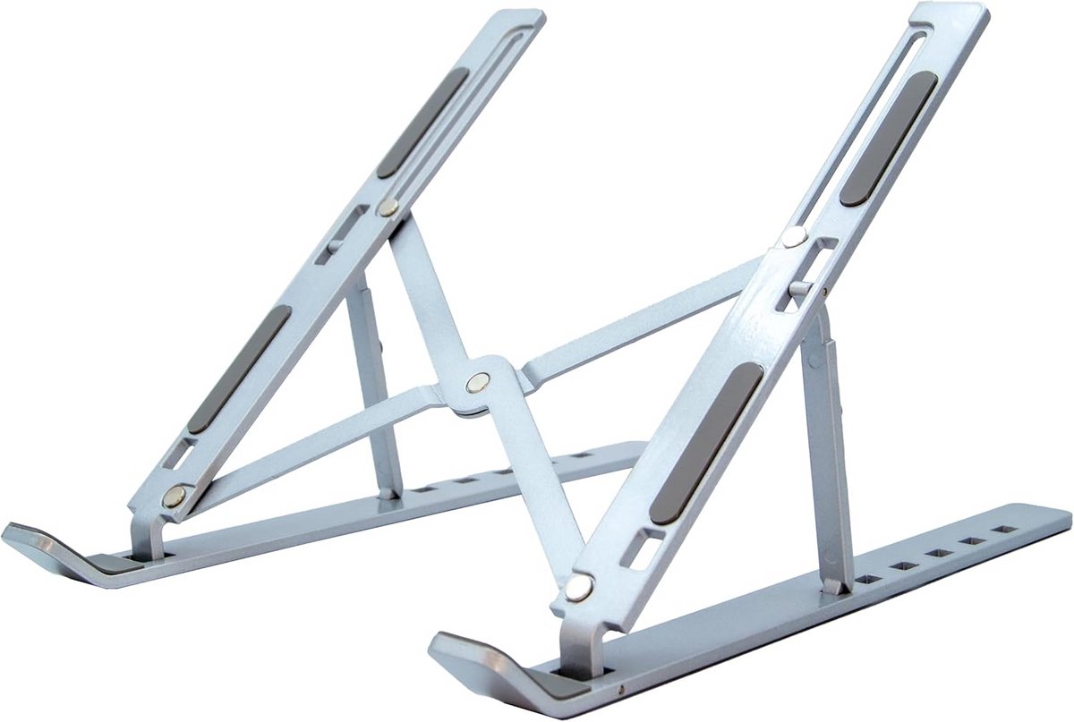Verstelbare Laptopstandaard voor Ergonomisch Werken - Ventilatie en Meerdere Kijkhoeken