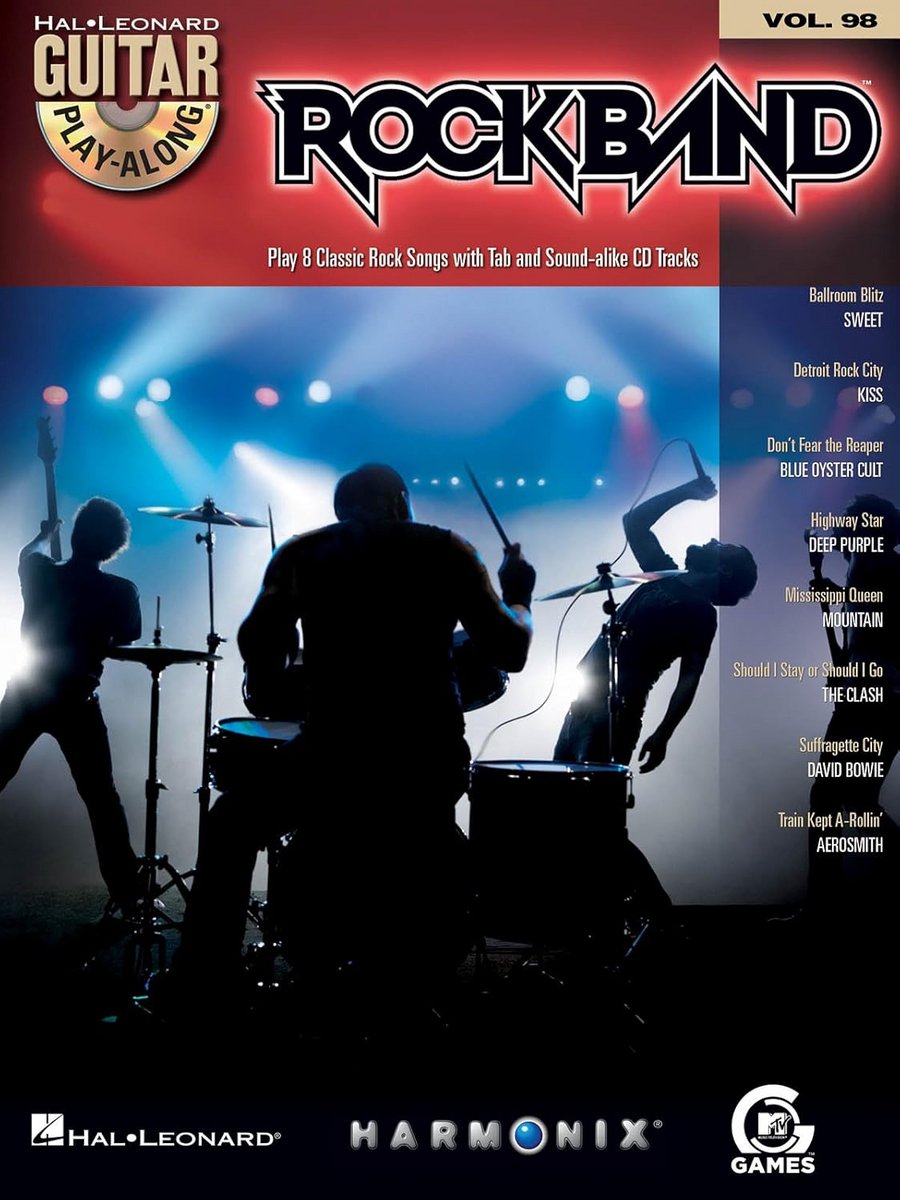 Gitaar Lesboek met CD: Populaire Rocknummers Spelen