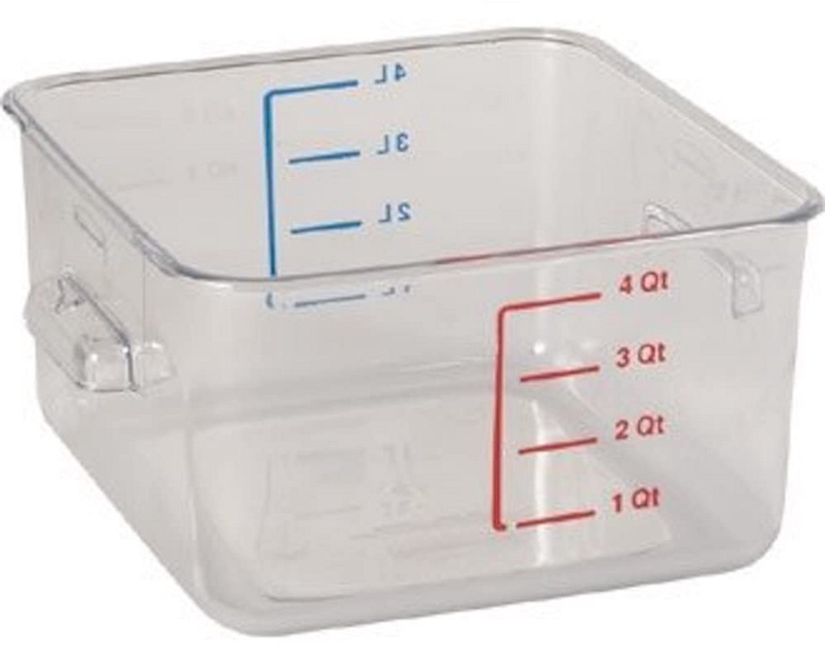 Voedsel Opslag Container met Maatverdeling en Handvatten 4 Liter