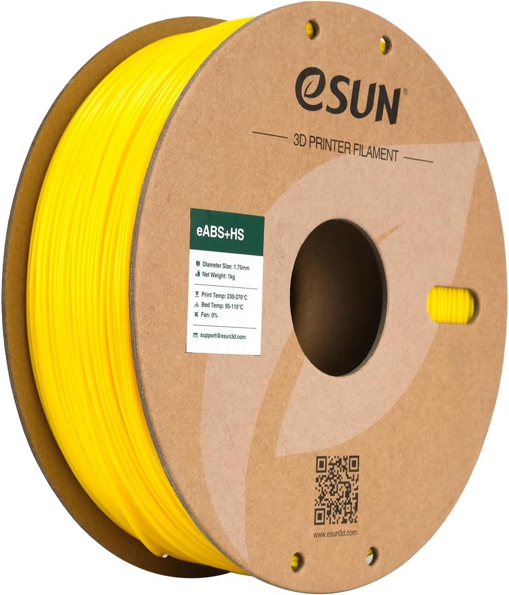 ABS+ Hoge Snelheid 3D Printer Filament 1.75mm - +/- 0.03mm Maatnauwkeurigheid - 1KG Geel